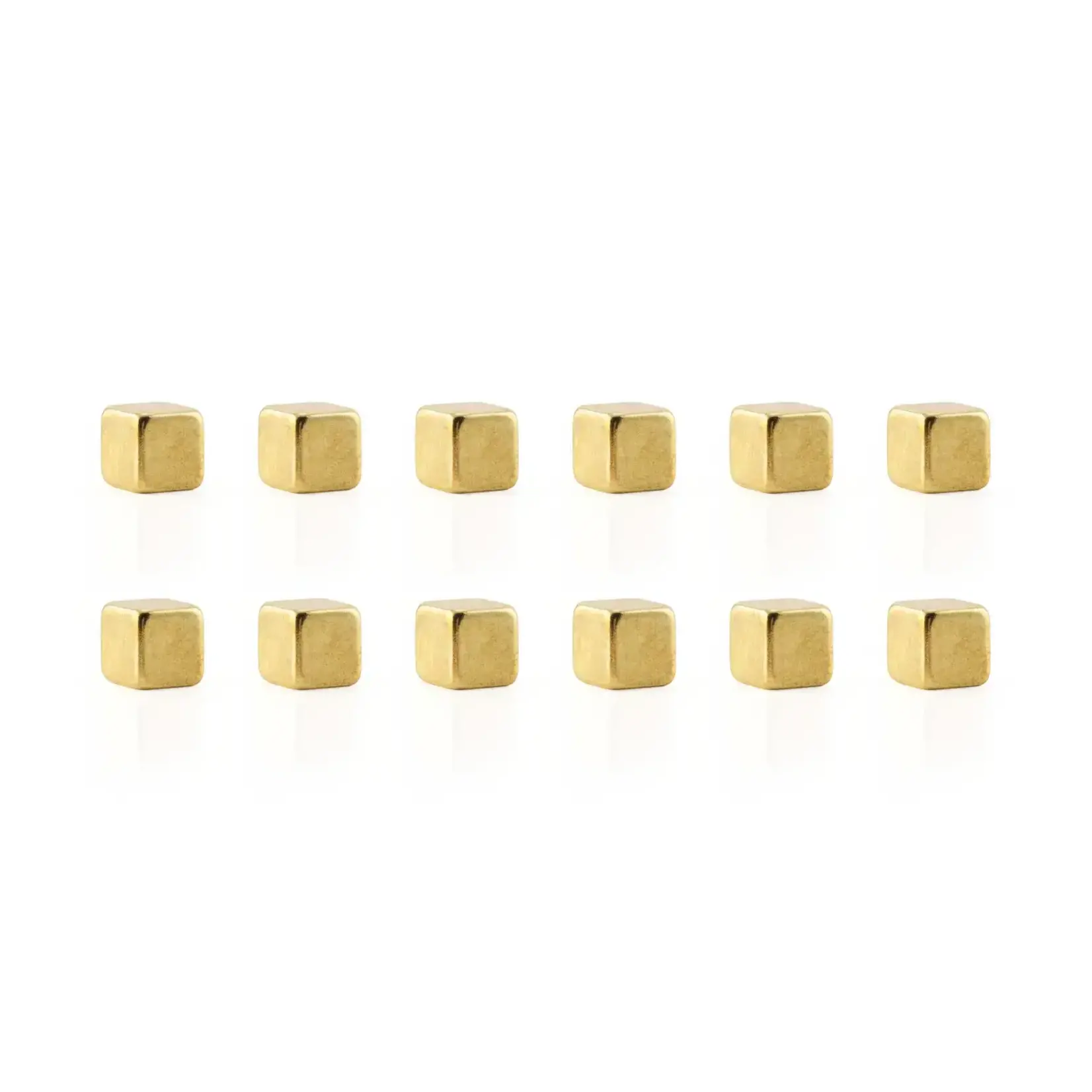 Three by Three Seattle Cube Mighties Magnets 12 pack (gold)
