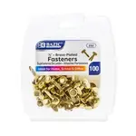 BAZIC 1/2" Brass Fastener (100 pack)