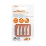 Slice Craft Blades, Straight Edge Rounded Tip 4 Pack