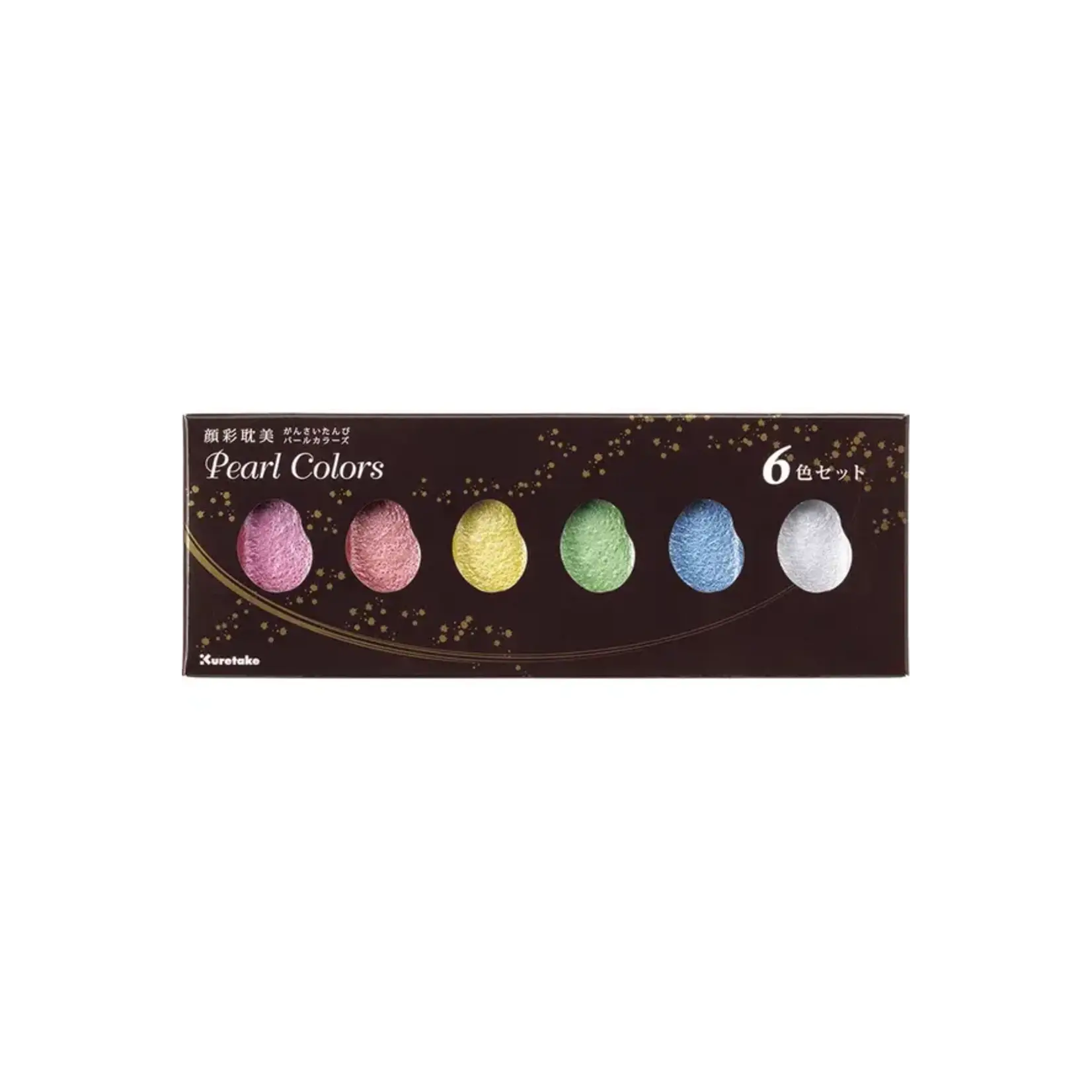 Kuretake Kuretake Gansai Tambi Watercolor Pans Pearl 6 Color Set