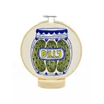 Hook, Line & Tinker Pickles Complete Embroidery Kit