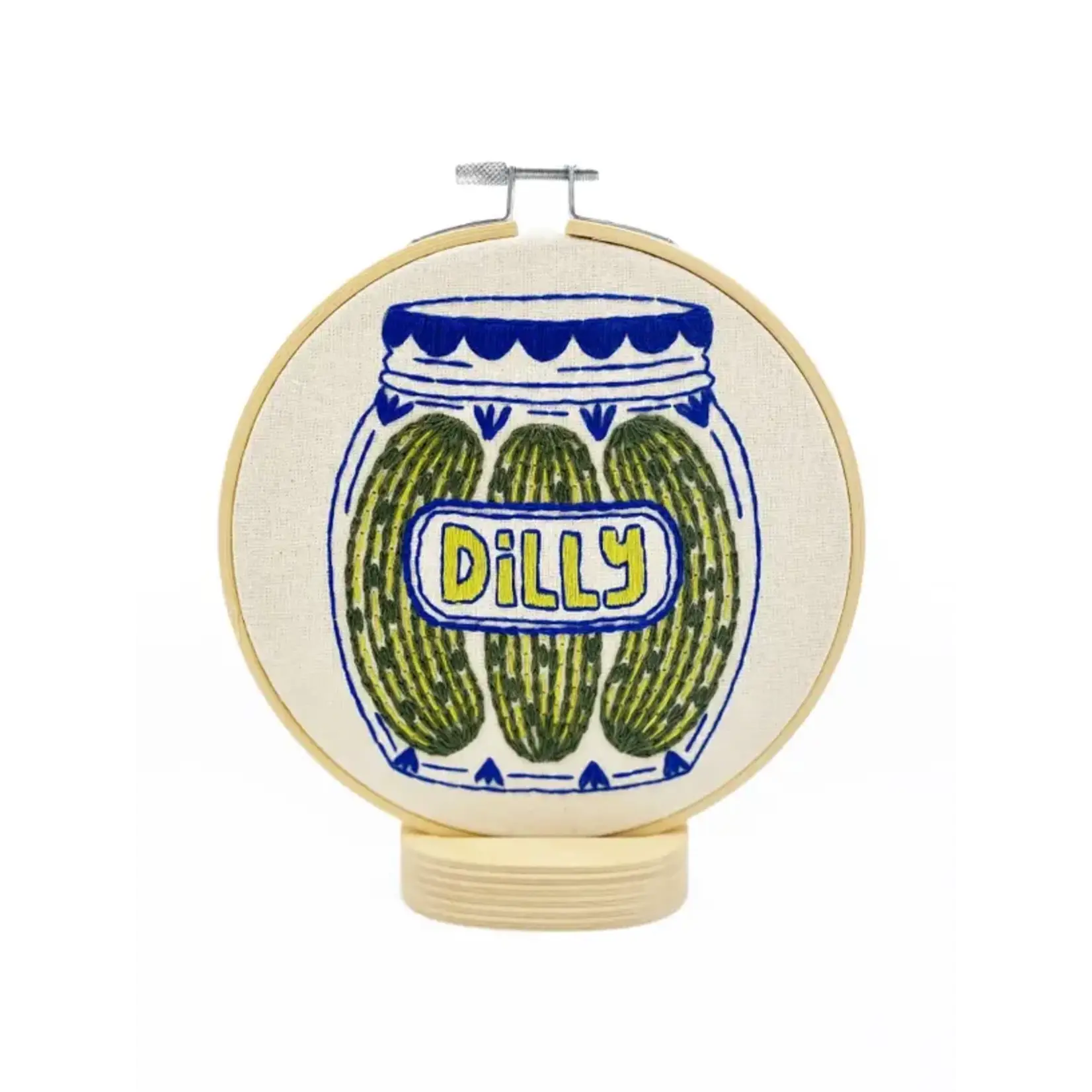 Hook, Line & Tinker Pickles Complete Embroidery Kit