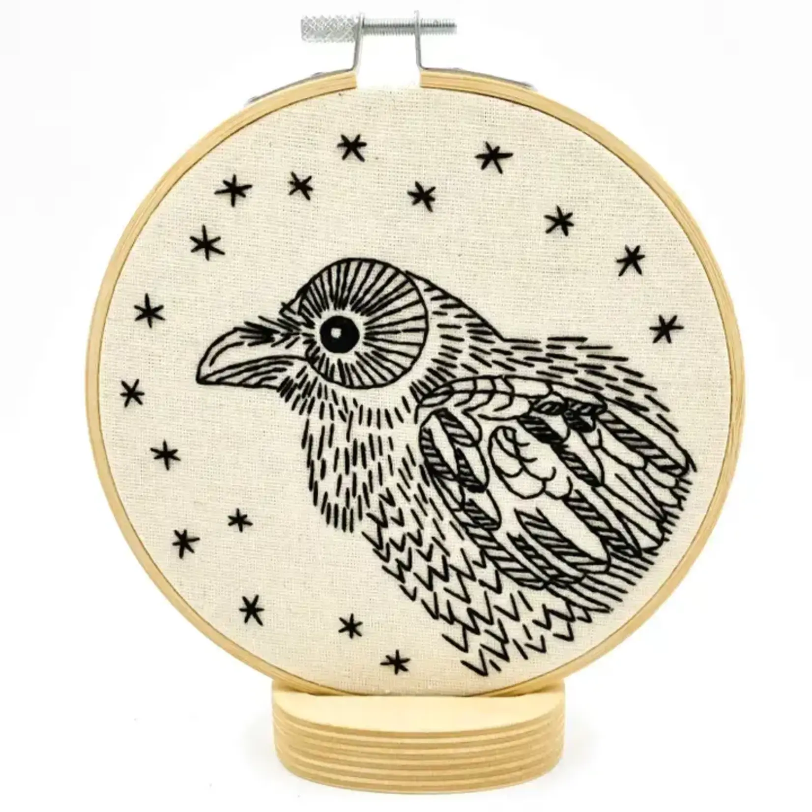 Hook, Line & Tinker Raven Complete Embroidery Kit