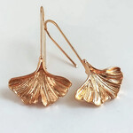 Piccadilly Pendants Ginkgo Earrings Gold