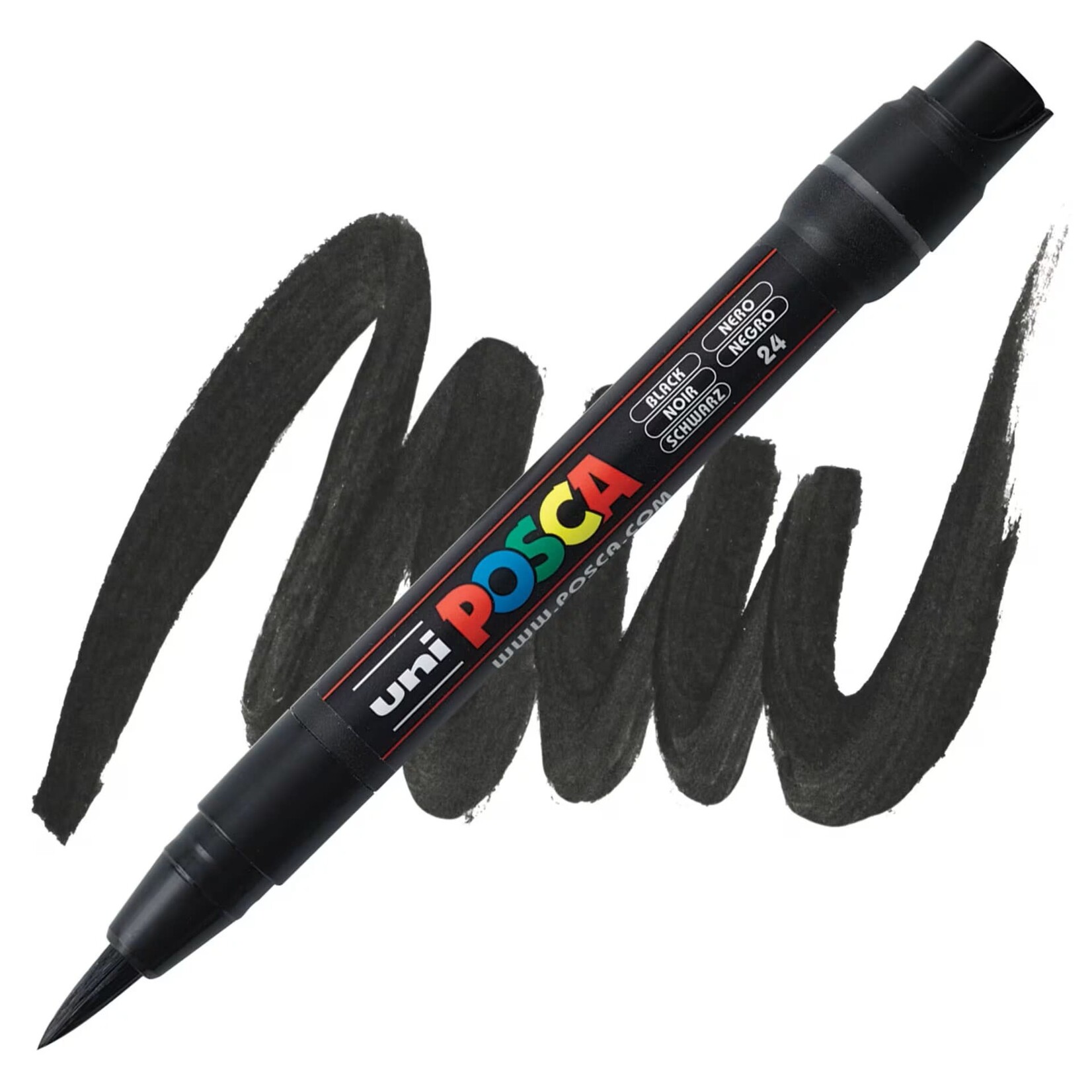 Posca POSCA PCF-350 PAINT MARKER BRUSH TIP BLACK