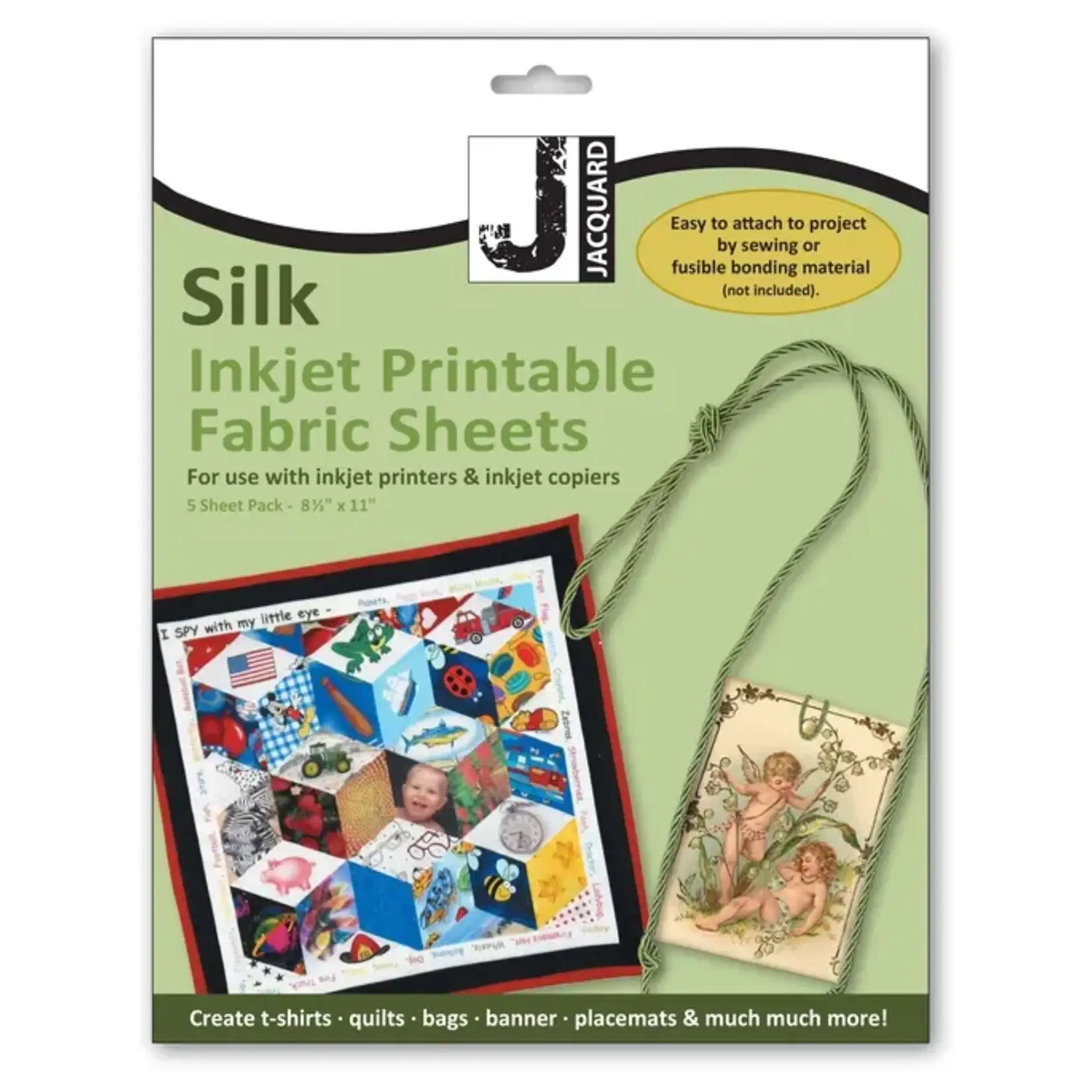 Jacquard Silk Inkjet Fabric Sheets 10pk