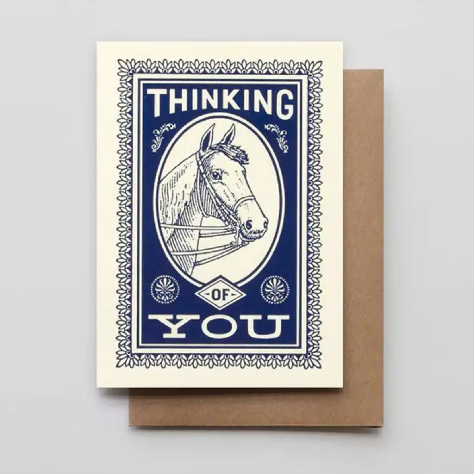 Hammerpress Hammerpress Card- Thinking of You Horse