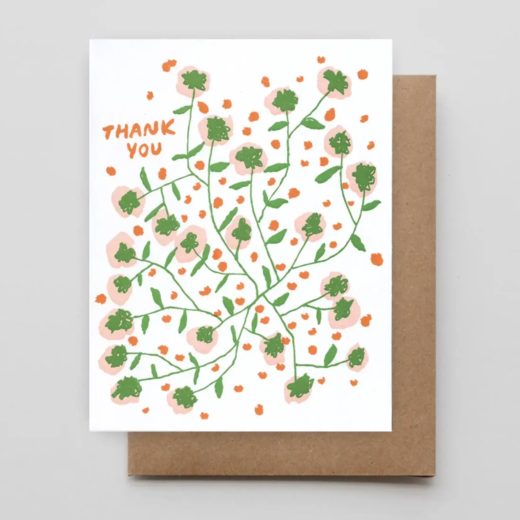 Hammerpress Hammerpress card- Thank You Floral Cluster