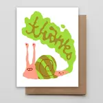 Hammerpress Hammerpress Card- Snail Thanks