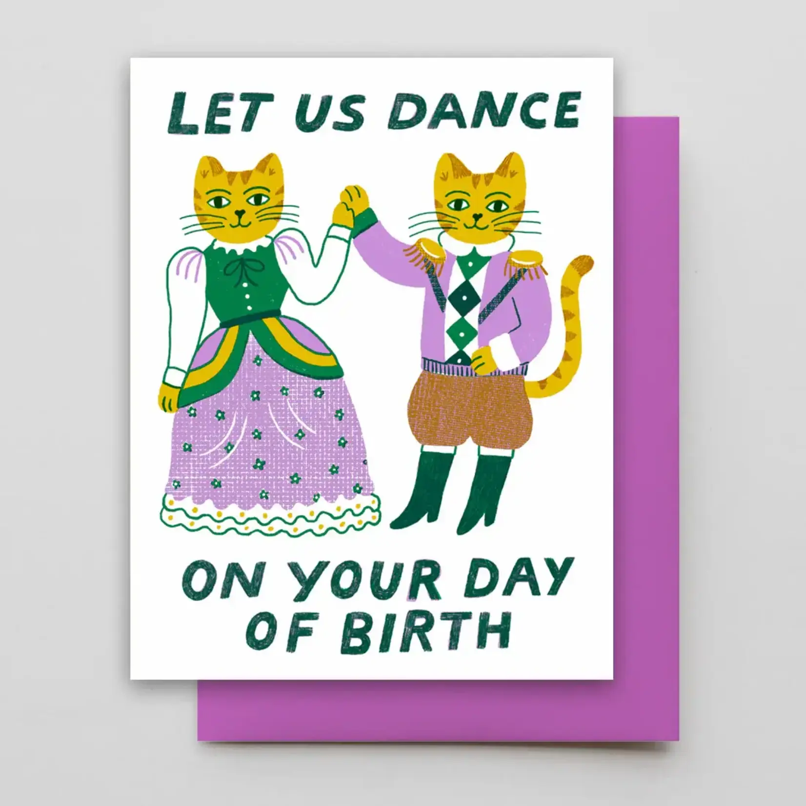 Hammerpress Hammerpress Card- Bday Cat Dance