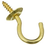 Brass Cup Hook 3/4"