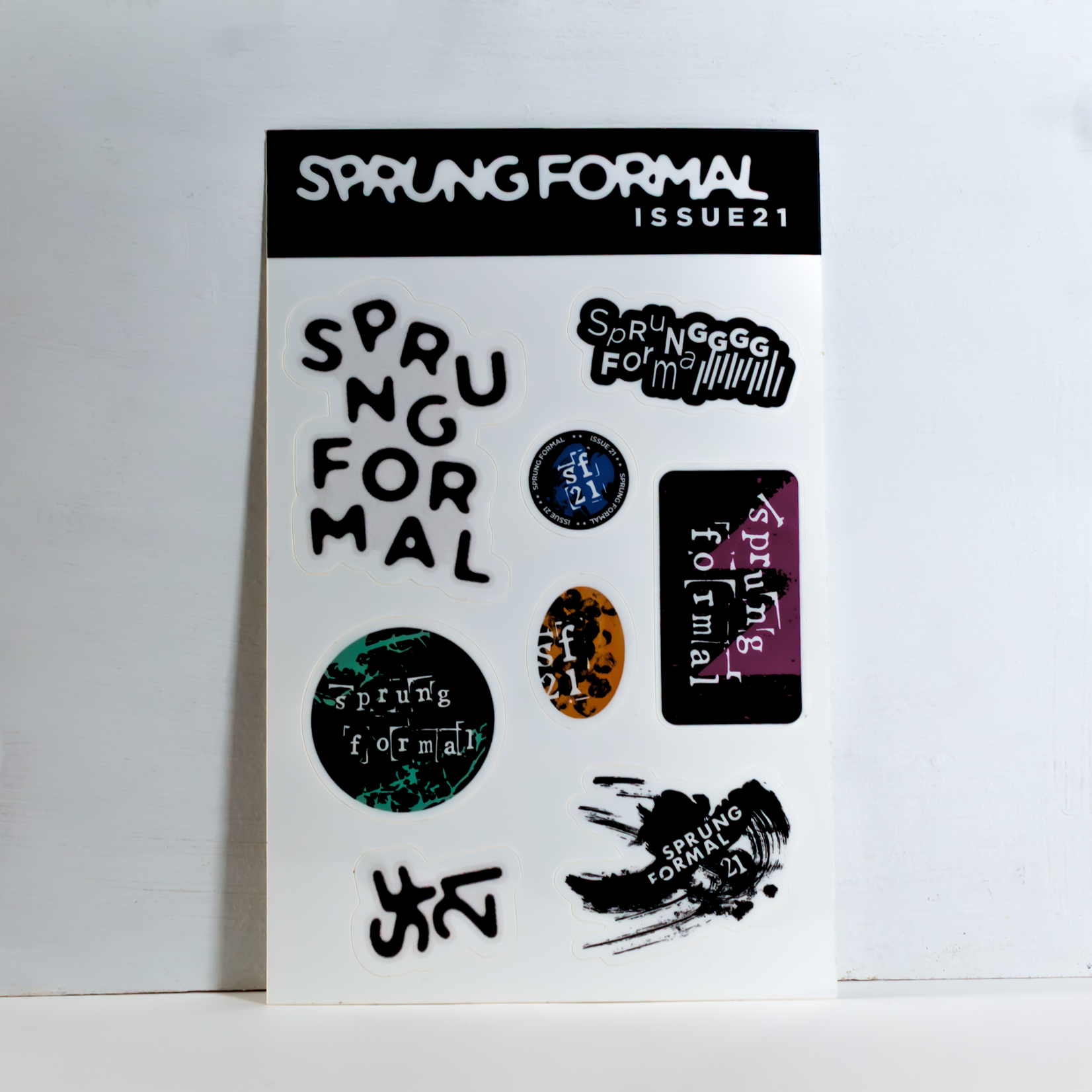 Sprung Formal Sprung Formal Issue 21 Sticker Sheets