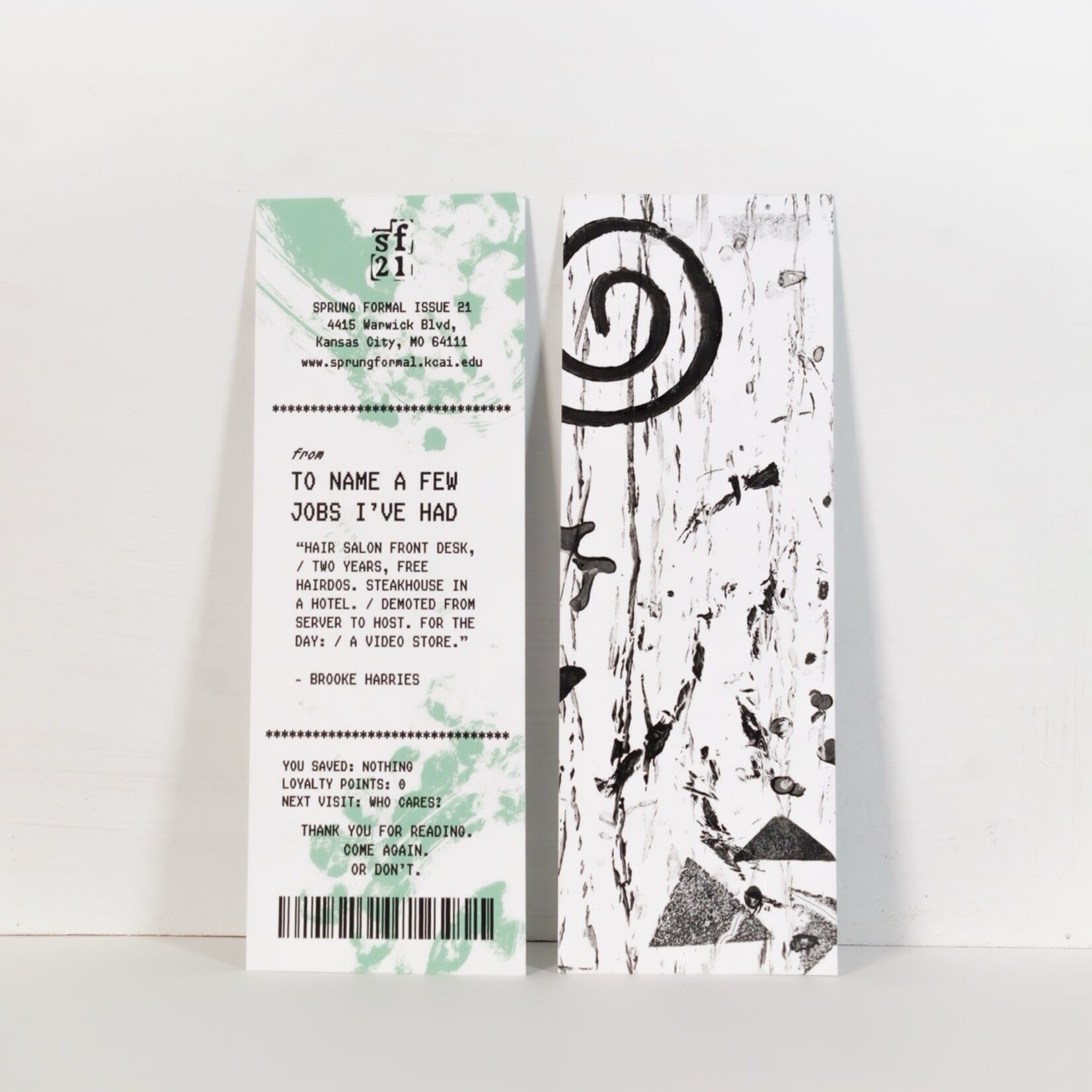 Sprung Formal Sprung Formal Issue 21 Bookmarks