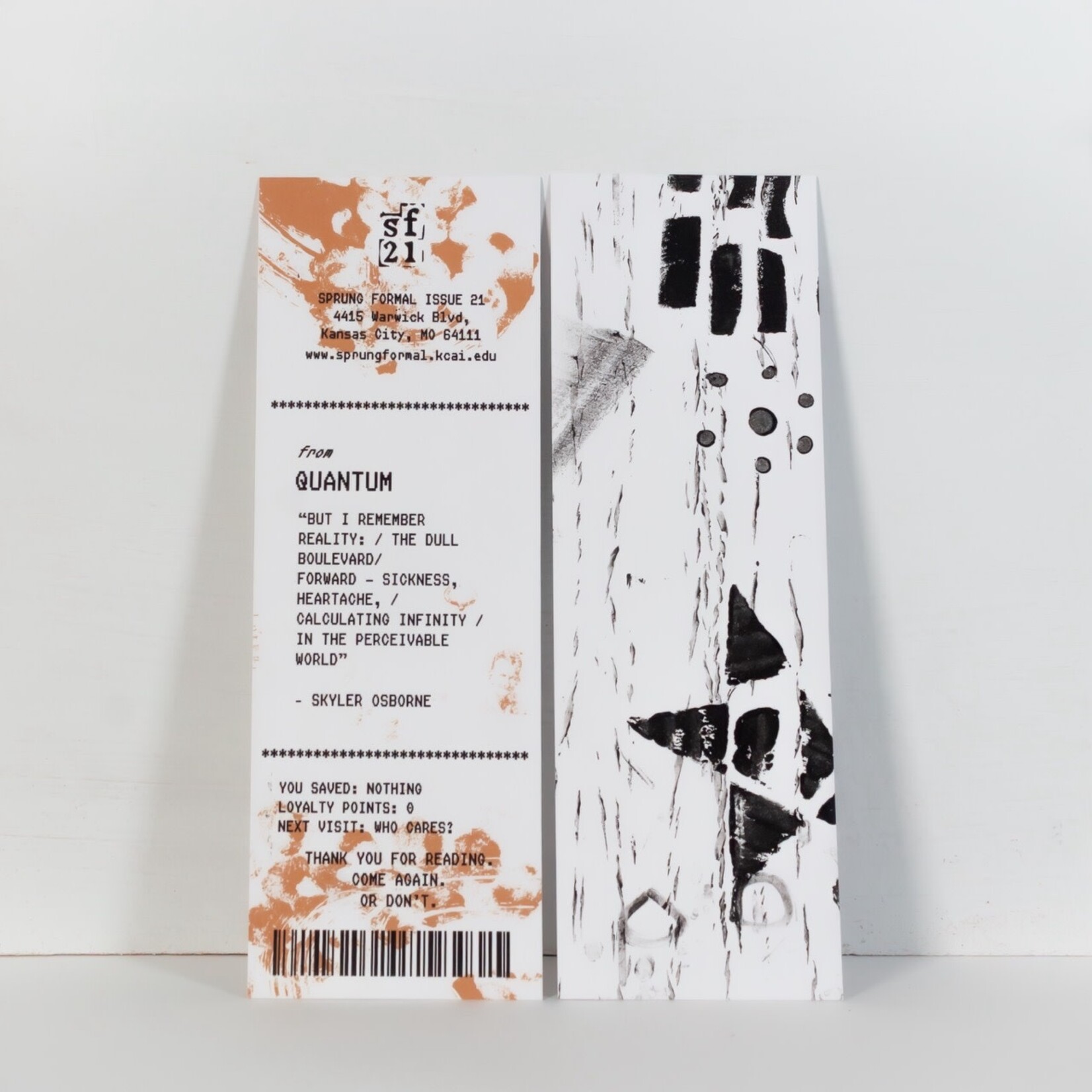Sprung Formal Sprung Formal Issue 21 Bookmarks