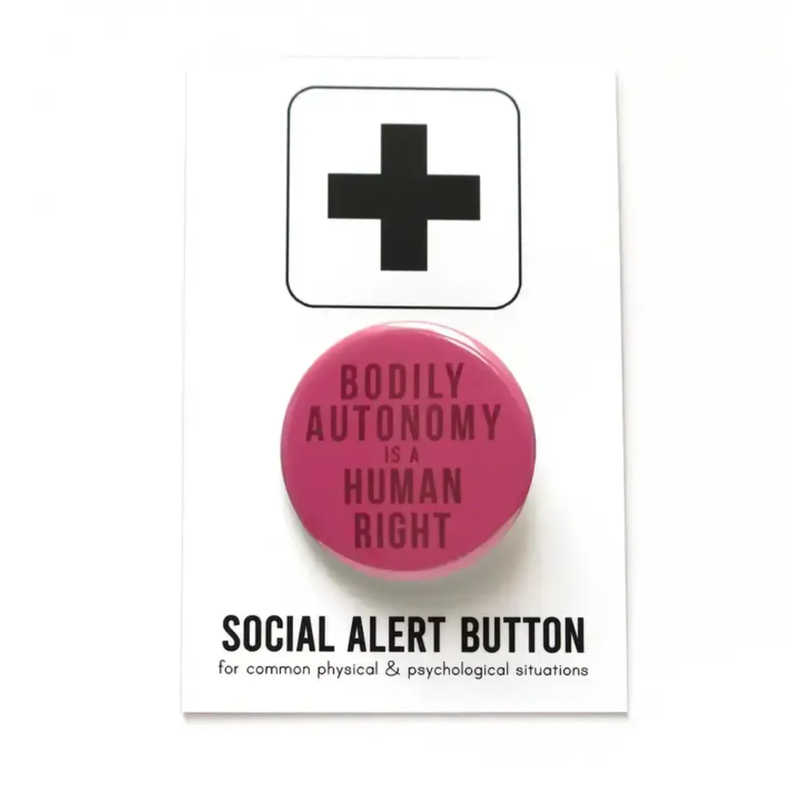 Word for Word Factory Political Button BODILY AUTONOMY 1.25" Pin