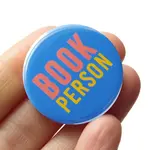 Word for Word Factory BOOK PERSON 1.25" pinback button