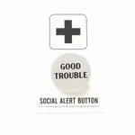 Word for Word Factory GOOD TROUBLE 1.25" pinback button