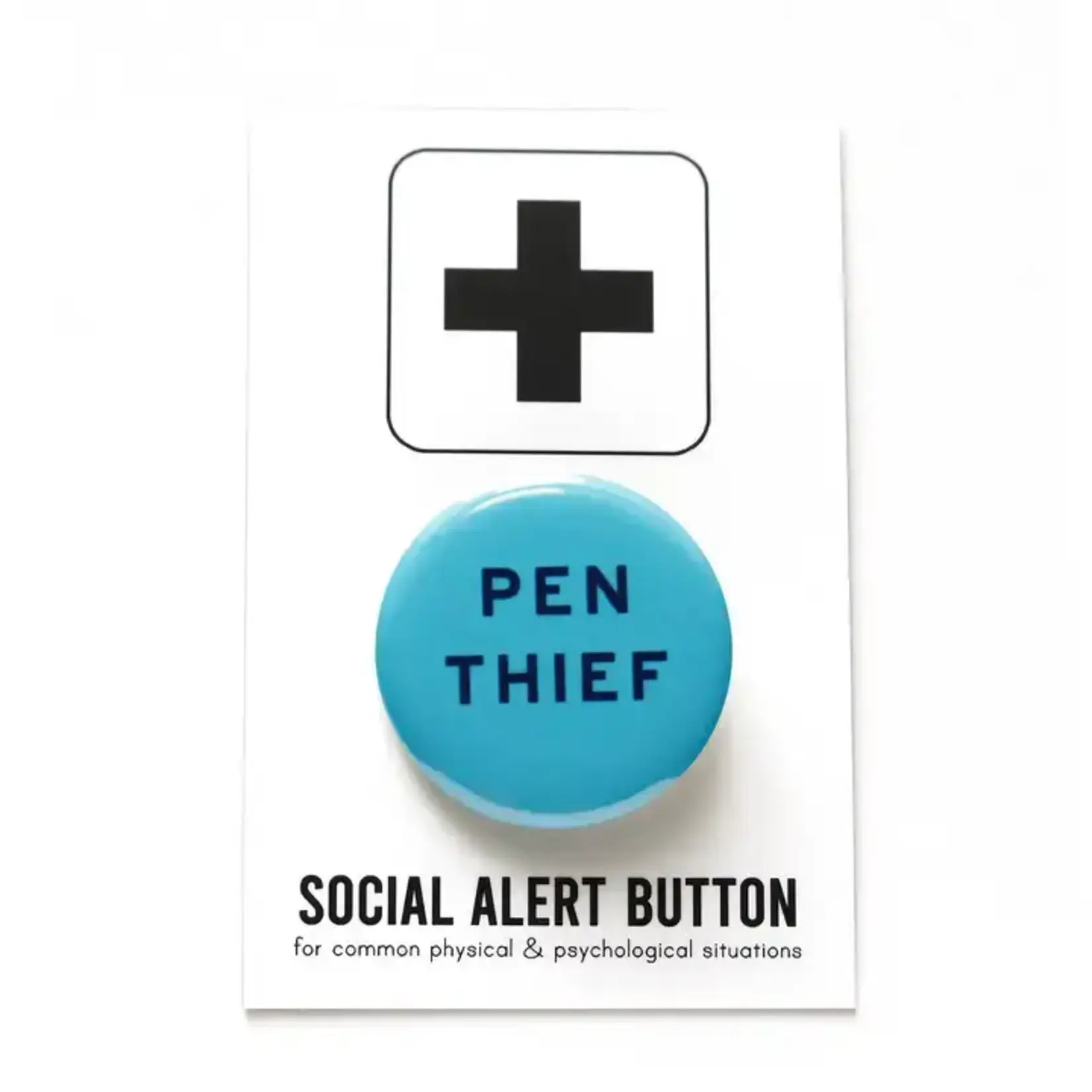 Word for Word Factory PEN THIEF 1.25" pinback button