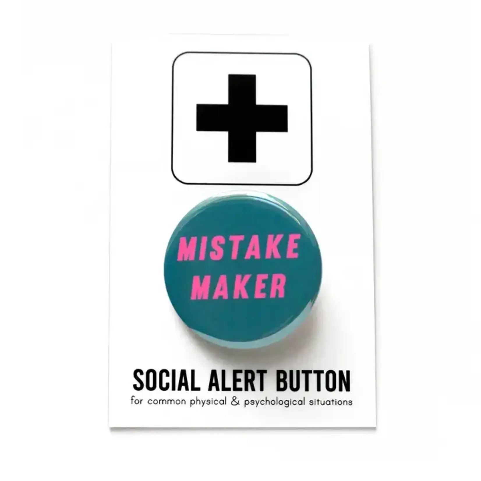 Word for Word Factory MISTAKE MAKER 1.25" pinback button
