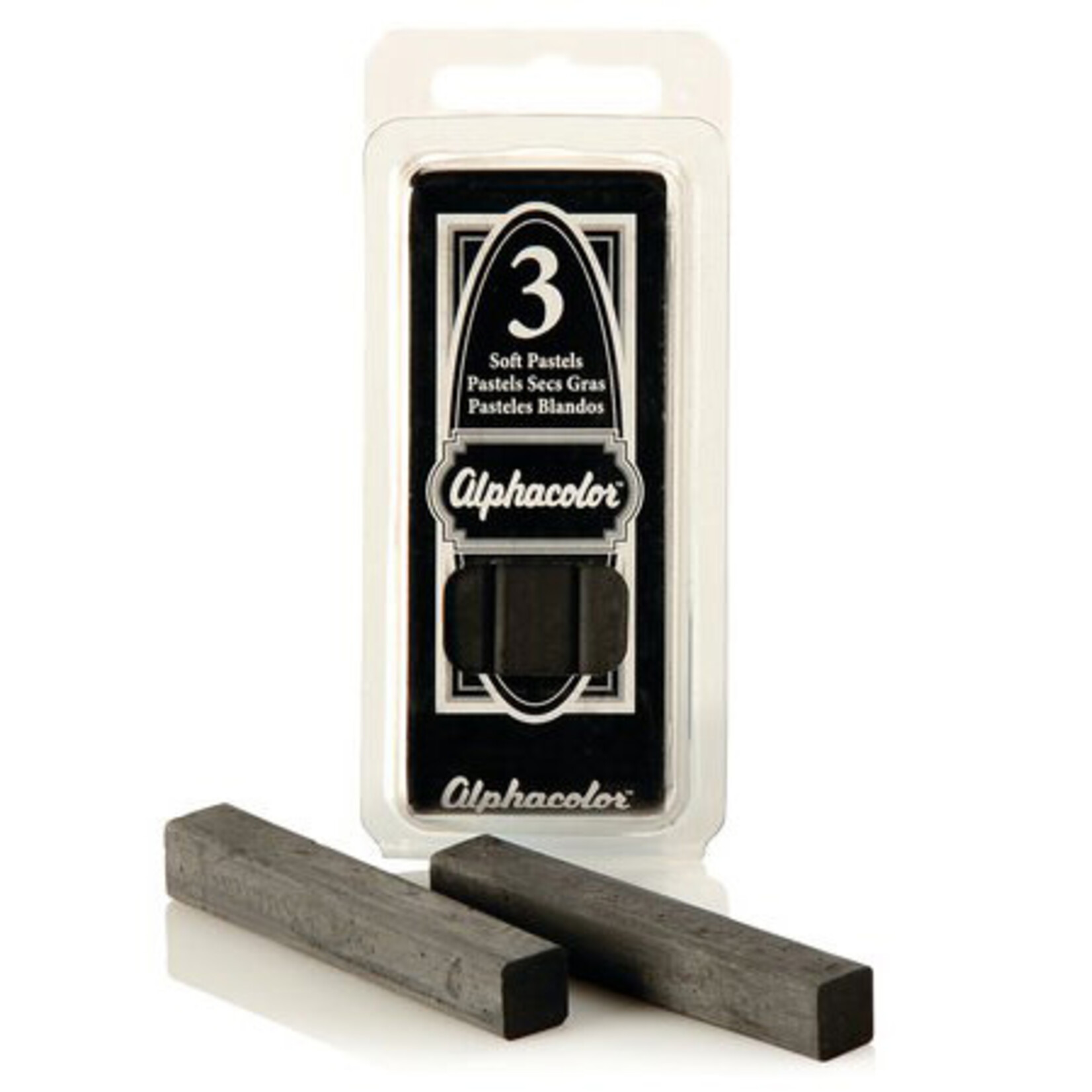 Alphacolor Alphacolor CHAR-KOLE Soft Pastel 3 Pack Black