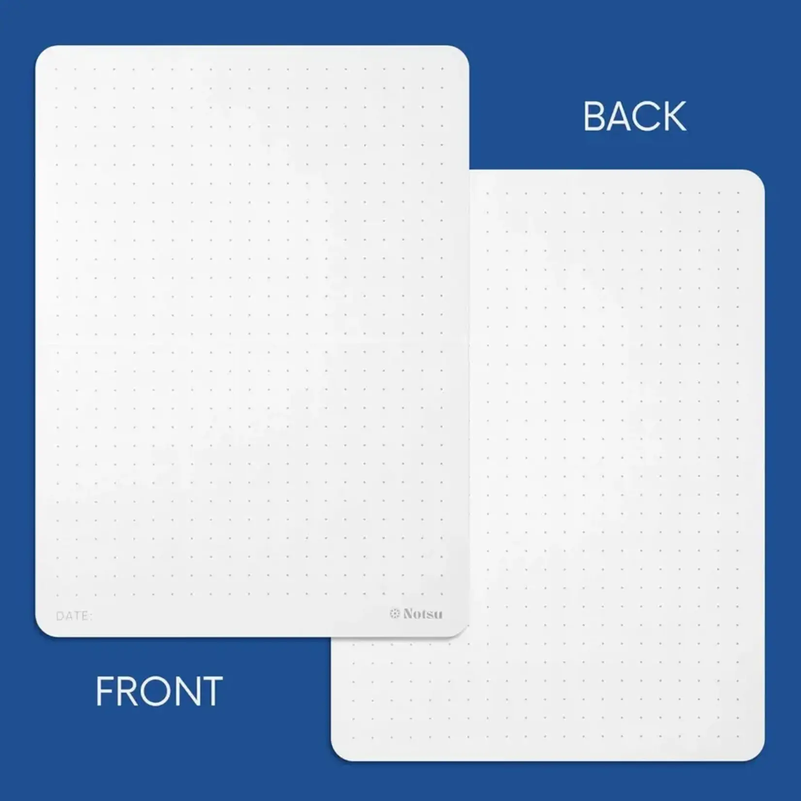Notsu Dot Grid Index Cards 5x7 Rounded Corners (40 Pack)