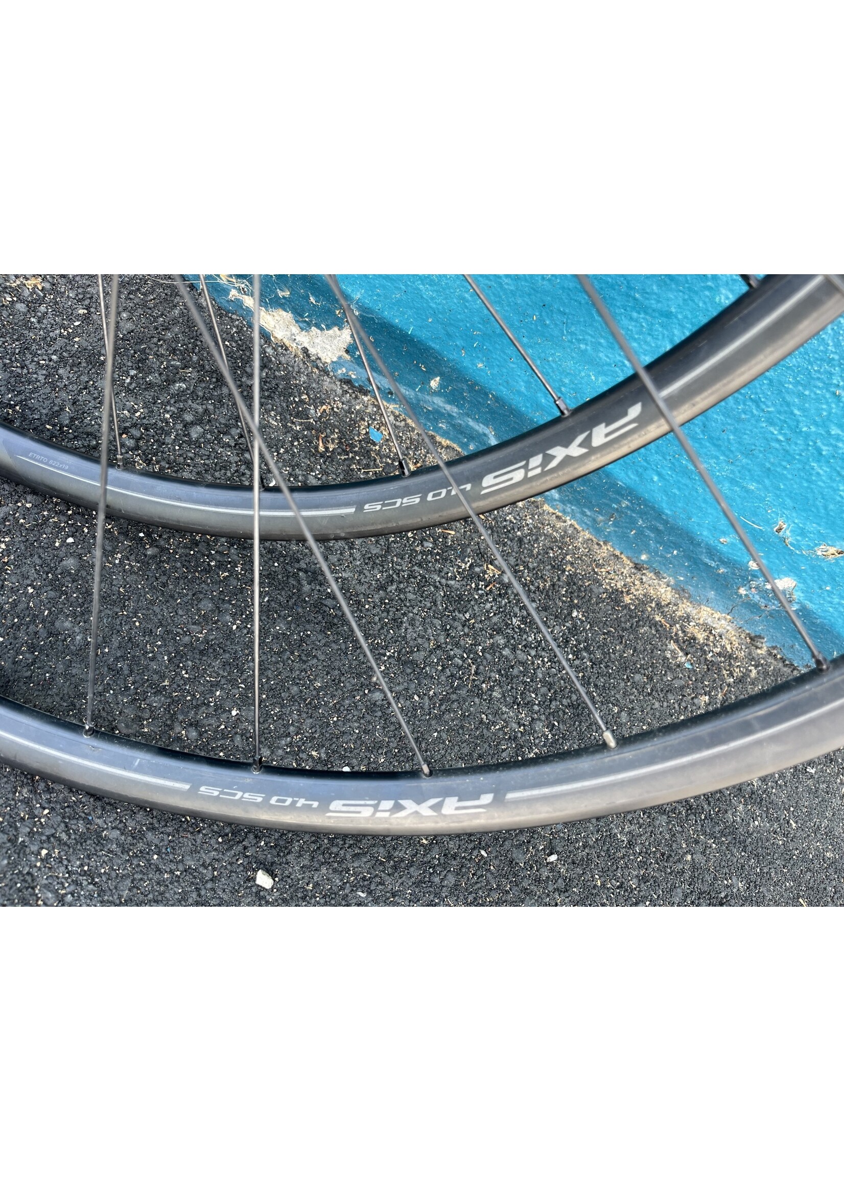 used Axis road wheelset, centerlock disc QR