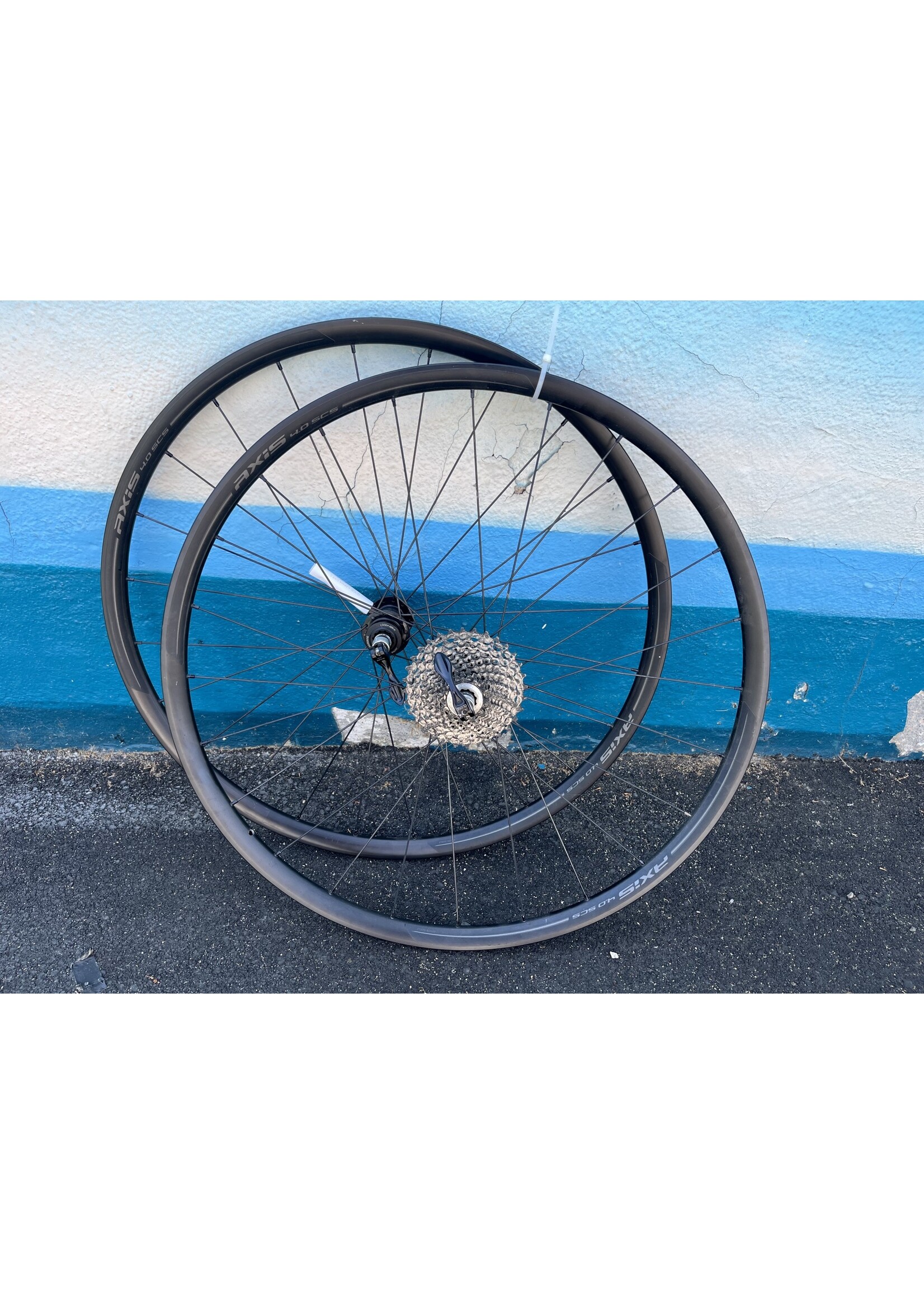 used Axis road wheelset, centerlock disc QR