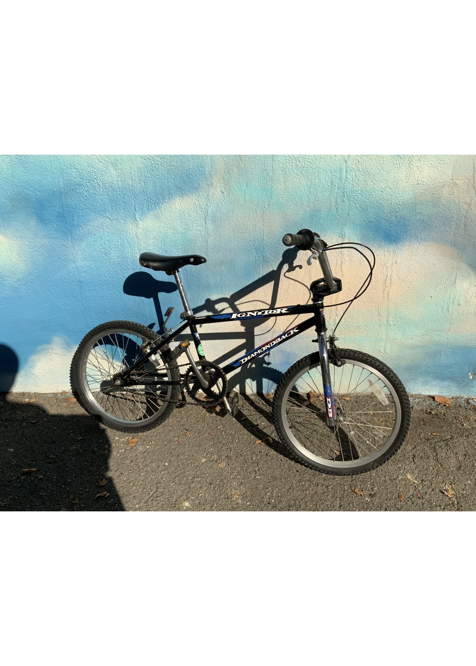 Diamondback used Diamondback Ignitor, black/blue/white/red, 20" wheel as-is