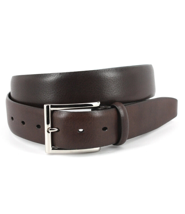 Torino Leather Company 35 MM Italian  Glazed Milled Calfskin-Brandy