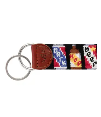 Smathers and Branson Beer Cans Key Fob (blk)