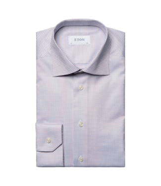 Eton Micro Check Dress Shirt