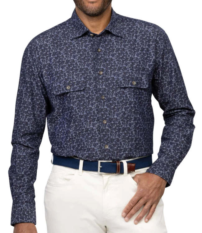 Turtleson Shepherd Paisley Chambray Work Shirt