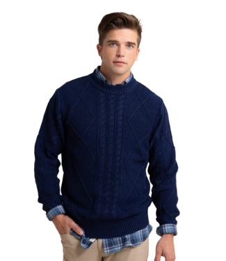 Southern Tide LS Broad River Indigo Crew