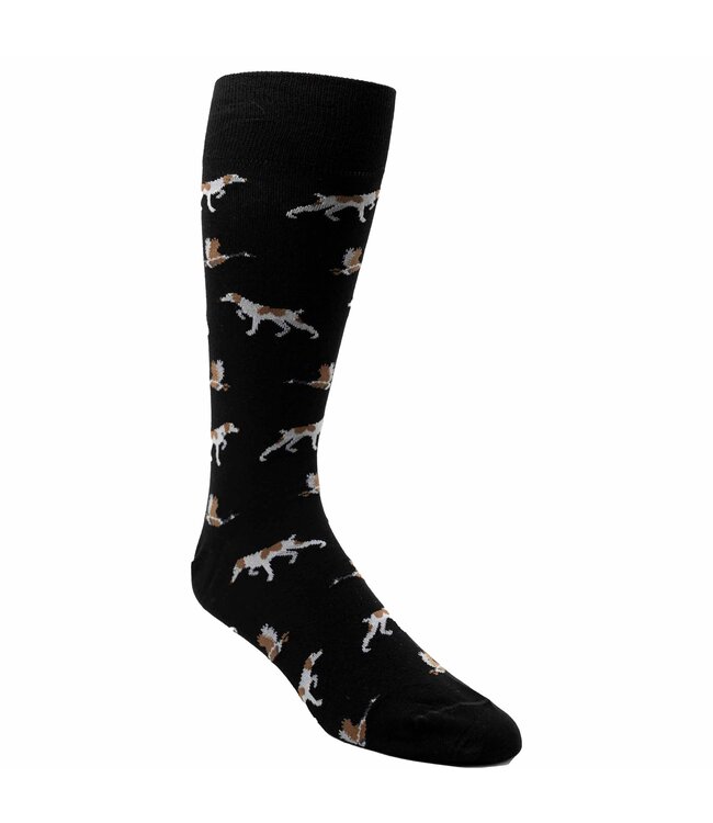 Bird Dog & Duck Motif Socks