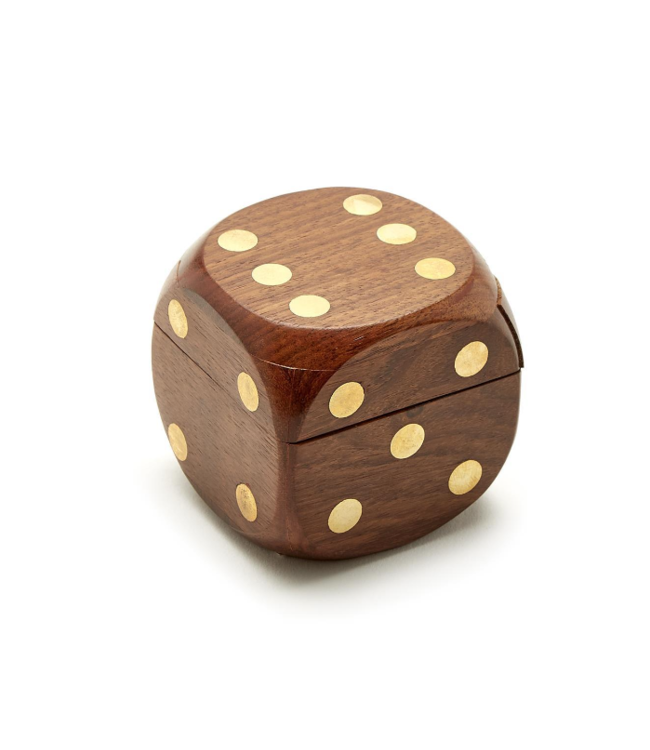 Two's Company Dice Box w/ 6 Dice