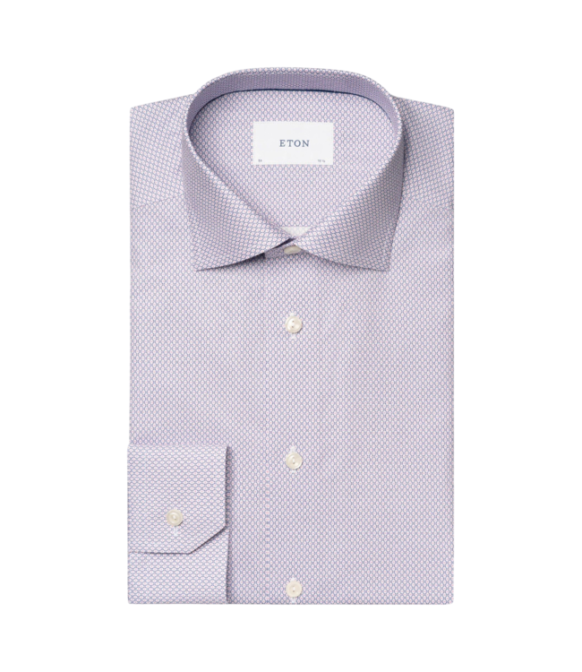 Eton Micro Print Signature Twill Shirt