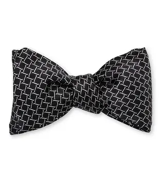 R. Hanauer Black Monroe Links Bowtie