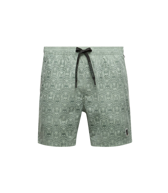 Psycho Bunny Samos Hydrochromic Printed Swim Trunk