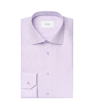 Eton Tonal Button Check Twill Shirt Slim