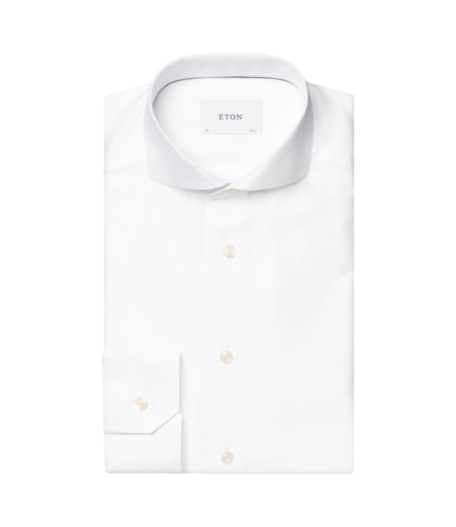 Eton Herringbone Sig Dobby Slim