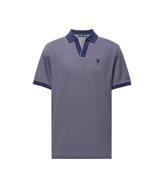Psycho Bunny Mackay Jacquard Johnny Collar Polo