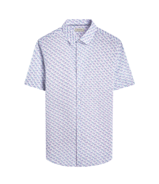 Bugatchi S/S Orson Linen w/ Palm Trees