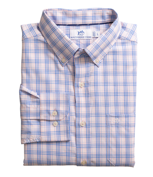 Southern Tide IC Burkes Beach  Plaid Sportshirt