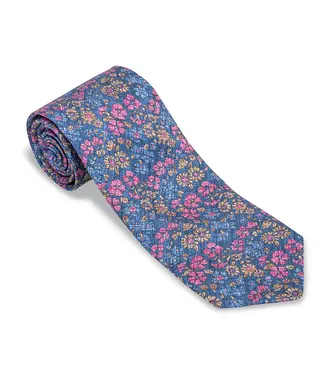 R. Hanauer Navy Alfred Floral Tie