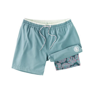Chubbies The Teal Breakers 5.5" Classic Lined Swim Trunk