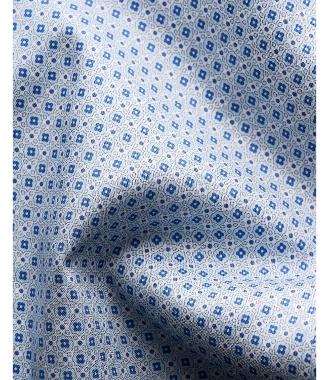 Eton Geometric Print Signature Twill Slim