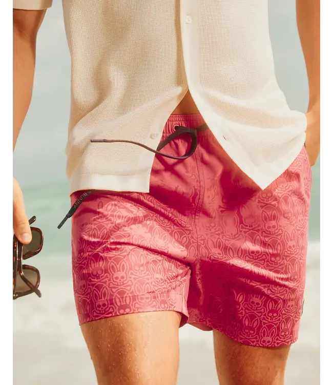Psycho Bunny Samos Hydrochromic Printed Swim Trunk
