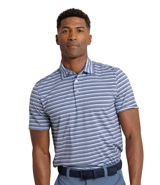 Southern Tide Brrreeze Pearl Cove Stripe Polo