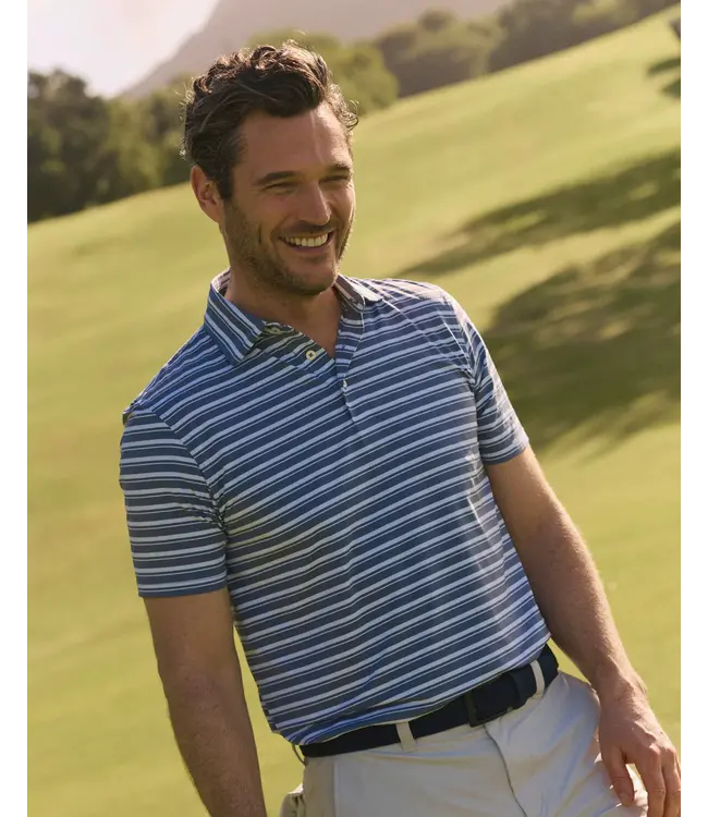Southern Tide Brrreeze Pearl Cove Stripe Polo