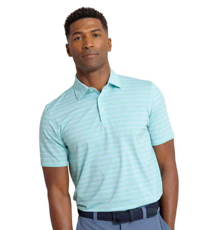 Southern Tide Brrreeze Pearl Cove Stripe Polo